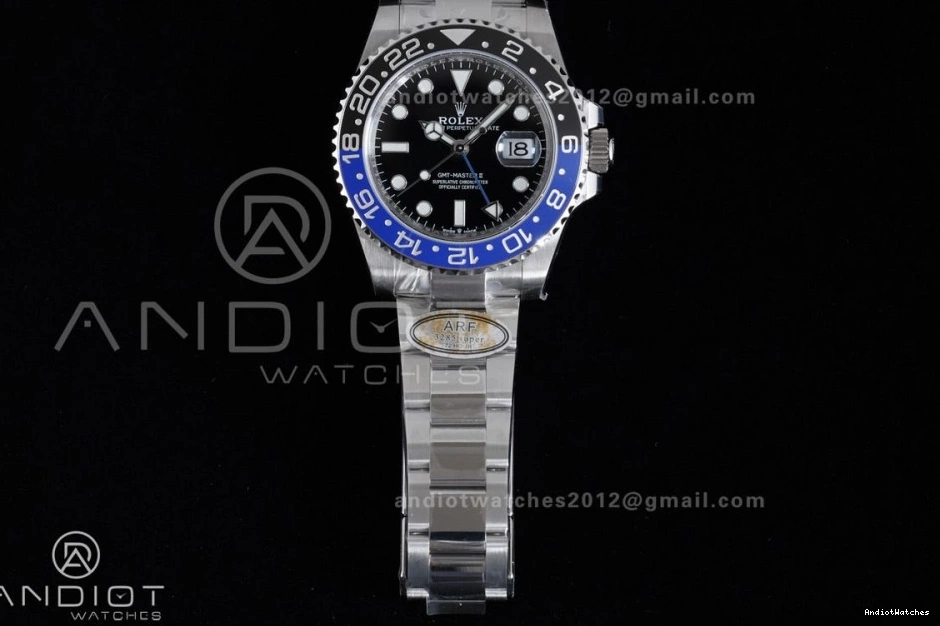 904L ARF SS Batman Edition 1:1 GMT V Oyster Best Bracelet SH3285 BLNR 126710 New Master On Sleek II 851 0213